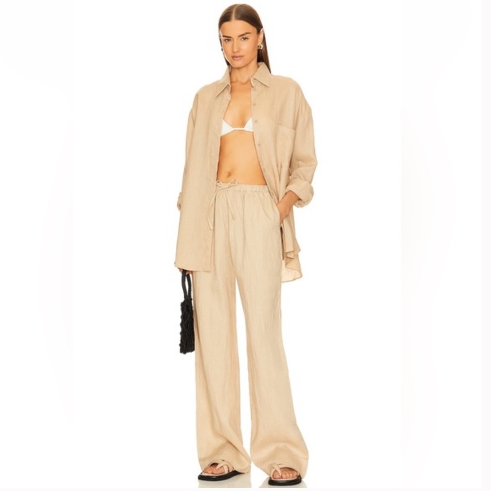 AEXAE Linen Drawstring Trouser (S)